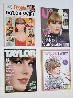 Taylor Swift Magazine & Coloring Book Bundle - 4 Issues ALL NEW